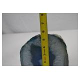 Pair of Blue Agate Bookends - Approx. 6 Inch Width