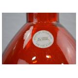 Large Red Recycled Glass Vase by Vidrios San Miguel