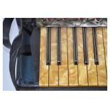 Vintage Accordion with Case, Lesson Books and Sheet Music