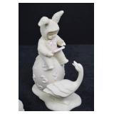 Dept 56 Snowbunnies Figurine Lot - 1995-1997 Easter Collection (4pcs)