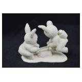 Dept 56 Snowbunnies Figurine Lot - 1995-1997 Easter Collection (4pcs)