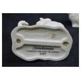 Dept 56 Snowbunnies Figurine Lot - 1995-1997 Easter Collection (4pcs)