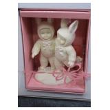 Department 56 Snowbunnies Figurine Set with Original Box