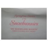 Snowbunnies Springtime Stories My Woodland Wagon Figurine Set