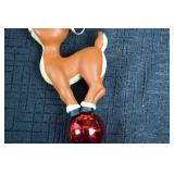 Rudolph Christmas Ornament with Red Ball