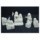 Snowbabies Porcelain Figurine Lot - 7 Piece Collection Arctic Theme