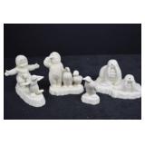 Snowbabies Figurine Lot with Penguins and Walrus Arctic Theme