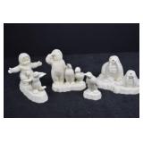 Snowbabies Figurine Lot with Penguins and Walrus Arctic Theme