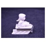 Snowbaby Hinged Porcelain Trinket Box Lot - 3 Piece Collection