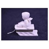 Snowbaby Hinged Porcelain Trinket Box Lot - 3 Piece Collection