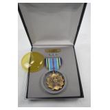 Joint Service Achievement Award Medal Set in Display Case