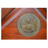 United States Army Flag Display Case with Emblem