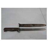 WWI British Bayonet with Scabbard, Serial 84064