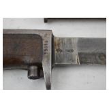 WWI British Bayonet with Scabbard, Serial 84064