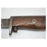 WWI British Bayonet with Scabbard, Serial 84064
