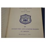 Masonic and Eastern Star Books - 1955 Manual, Claudy, 1976 Ritual