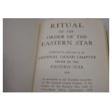 Masonic and Eastern Star Books - 1955 Manual, Claudy, 1976 Ritual