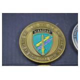 Lot of 6 Modern U.S. Army & UN Military Challenge Coins
