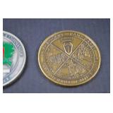 Lot of 6 Modern U.S. Army & UN Military Challenge Coins