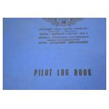 Lot of 3 Vintage Pilot Log Books, Ethiopian Civil Aviation and Texaco