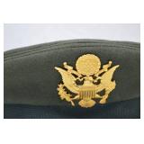 US Army Officer Service Cap by Bancroft Pak Cap Vietnam Era