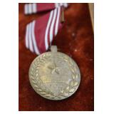 WWII US Army Medal and Ribbon Grouping in Display Case