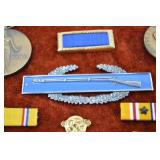 WWII US Army Medal and Ribbon Grouping in Display Case