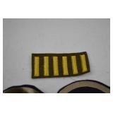 WWII Military Patch and Ribbon Lot - Guadalcanal, Rank, Service Stripes