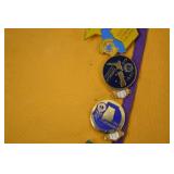 Lions Club International Award Vest w/ Attendance Pins & Ione, Oregon Badge