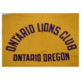 Lions Club International Award Vest w/ Attendance Pins & Ione, Oregon Badge