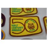 Fair Lanes Bowling Patches and 164th Infantry Reunion Buttons Lot