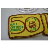 Fair Lanes Bowling Patches and 164th Infantry Reunion Buttons Lot