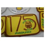 Fair Lanes Bowling Patches and 164th Infantry Reunion Buttons Lot