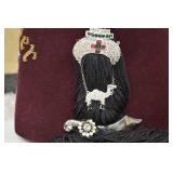 Masonic & Shrine Regalia Lot - Fez, 32nd Degree Scottish Rite Cap, Case