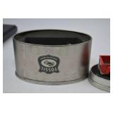 Fossil Limited Edition Red Pickup Truck Desk Clock with Tin