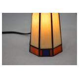 Stained Glass Lighthouse Table Lamp, 12 Inch