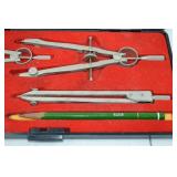 Dietzgen Star 1288-3 Drafting Compass Set in Case