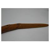 Hand-Carved Articulated Wooden Cobra Figurine