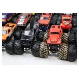 Large Collection of Monster Jam Die-Cast Toy Monster Trucks