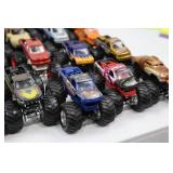 Large Collection of Monster Jam Die-Cast Toy Monster Trucks