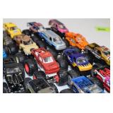 Large Collection of Monster Jam Die-Cast Toy Monster Trucks
