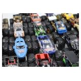 Large Collection of Monster Jam Die-Cast Toy Monster Trucks