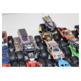 Large Collection of Monster Jam Die-Cast Toy Monster Trucks