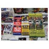 Sports and Wrestling Trading Card Lot - Open Packs with Cards Inside