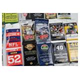 Sports and Wrestling Trading Card Lot - Open Packs with Cards Inside