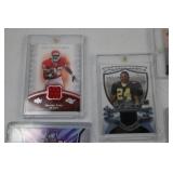 Football Jersey & Memorabilia Card Lot - Relics, Rookies & Inserts
