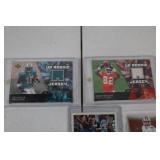 Football Jersey & Memorabilia Card Lot - Relics, Rookies & Inserts