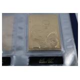 Danbury Mint 22kt Gold NFL Football Card Collection in Album