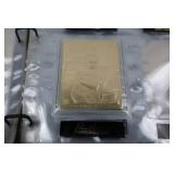 Danbury Mint 22kt Gold NFL Football Card Collection in Album