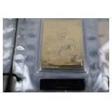 Danbury Mint 22kt Gold NFL Football Card Collection in Album